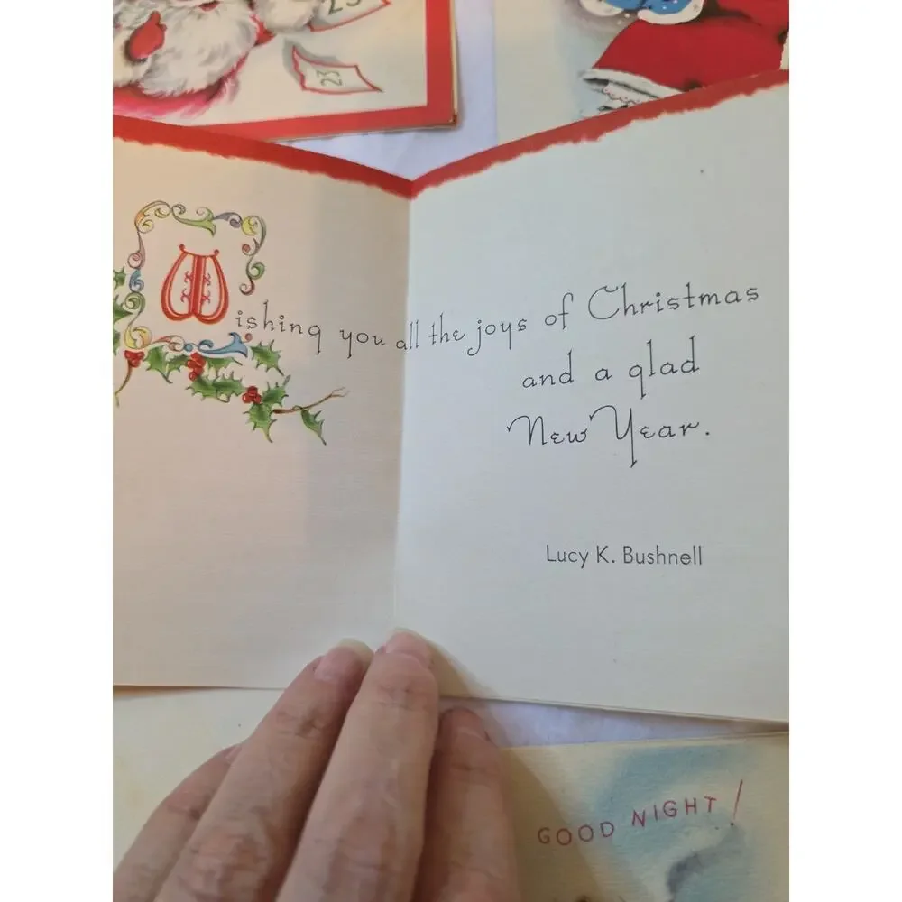 Lot Of 20 Vintage Christmas Cards Used Norcross Hallmark
